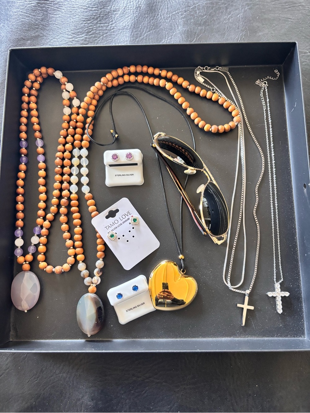 Misc clean out. The glasses are Chanel but pretty worn. Jewelry is in very good